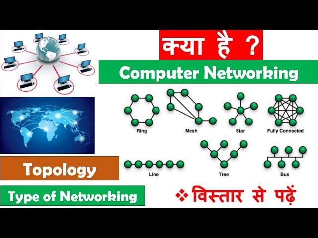 What is Computer Networking, Topology and Types of Networking in Computer in Hindi by Nitin Sir