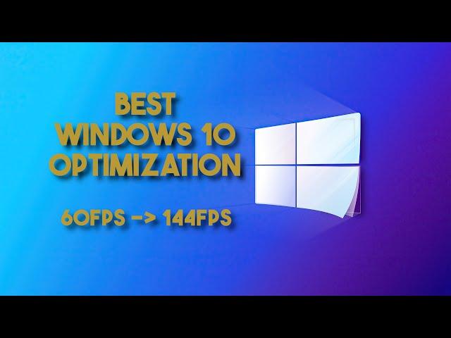 ULTIMATE WINDOWS 10 OPTIMIZATION GUIDE (with timestamps)