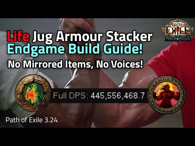 400m DPS+ Life Base Jug Armour Stacker Endgame Build Guide! - Path of Exile 3.24