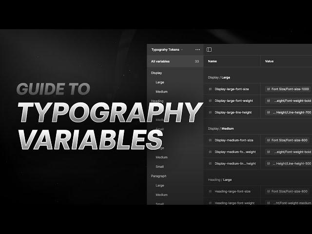 Variables for Typography in Figma - The Ultimate Guide