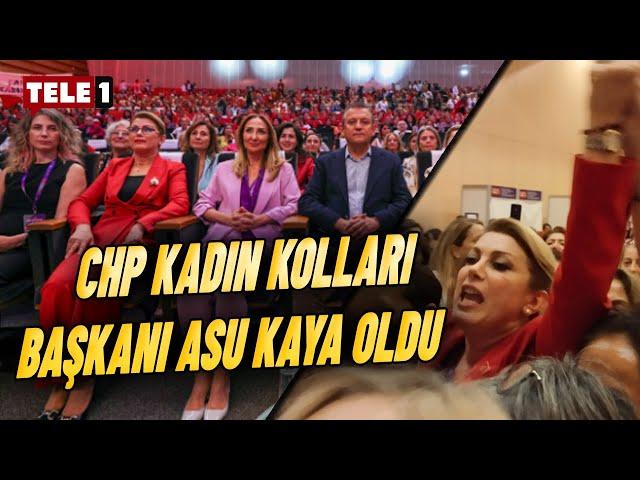 CHP Kadın Kolları 15. Olağan Kurultayı'nda başkan Asu Kaya seçildi! Göbek attılar...