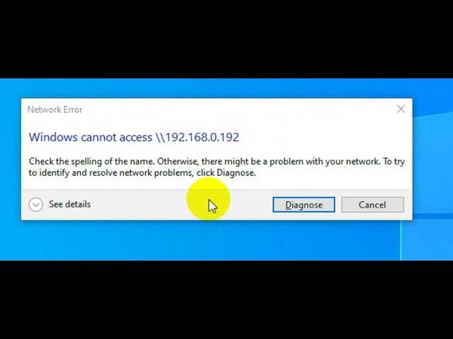 Network error windows cannot access printer