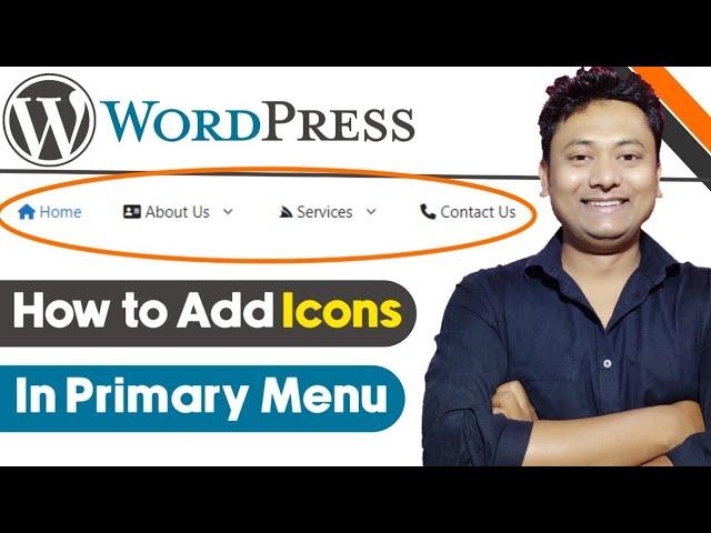 How to Add Icons to Your Primary Menu | WordPress Menu with Stylish Icons | WordPress Tutorial