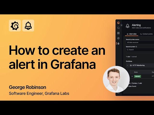 How to create an alert in Grafana