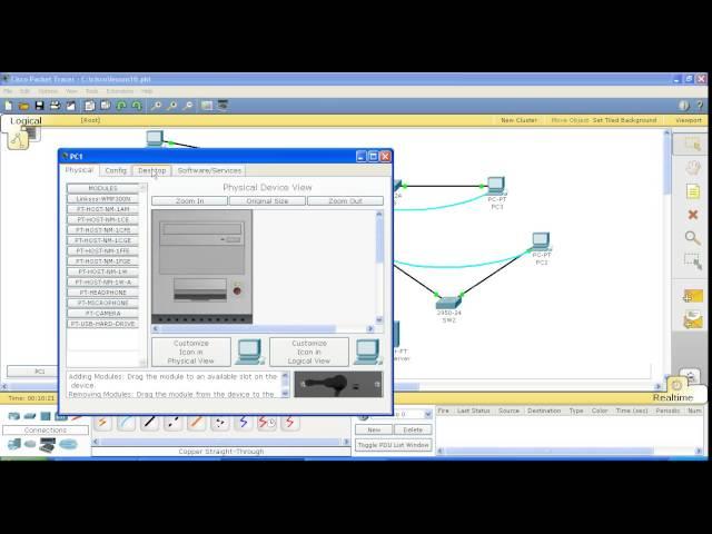 Курс Cisco, Routing and Switching. Шаг 10 Настройка DNS сервера в программе Cisco Packet Tracer