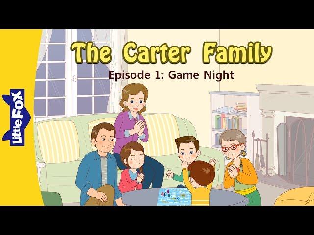 The Carter Family 1 | Game Night | Family | Little Fox | Animated Stories for Kids