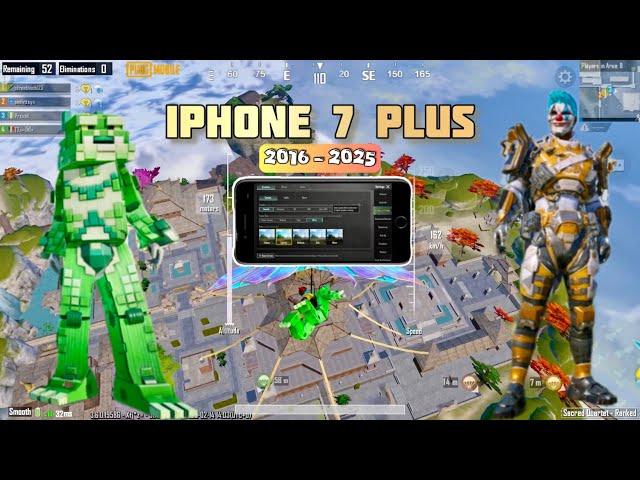 iPhone 7 Plus PUBG Test 2025 | iPhone 7 Plus BGMI No Lag Gameplay