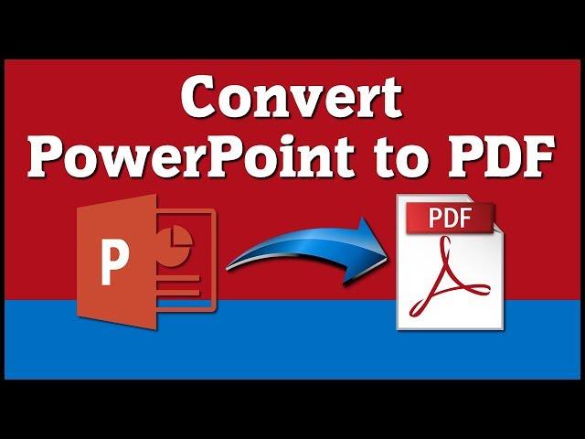 How to convert Powerpoint to PDF - [ Free Online Conversion Tutorial ]