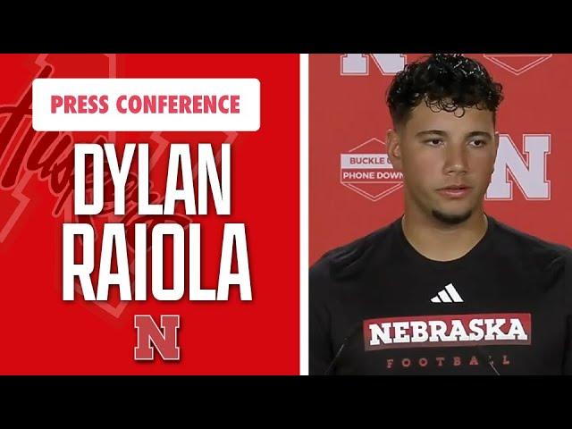 Nebraska Football QB Dylan Raiola meets with the media I Nebraska Huskers I GBR