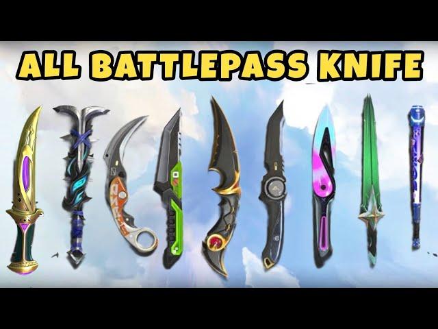 VALORANT All Battlepass Knife Skins & Animations (Episode 1 - Episode 9 Act 2)