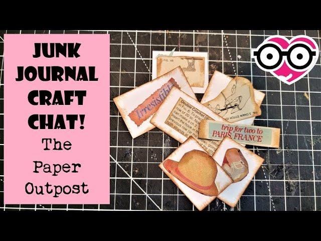 JUNK JOURNAL Craft Chat! Using Vintage Magazine Page! SCRAPPY CONTEST WINNERS!! The Paper Outpost!