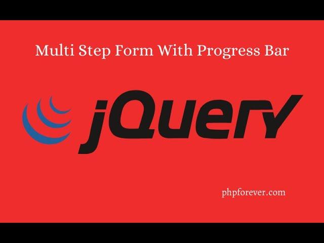 Multi Step Form With Progress Bar Using JQuery.