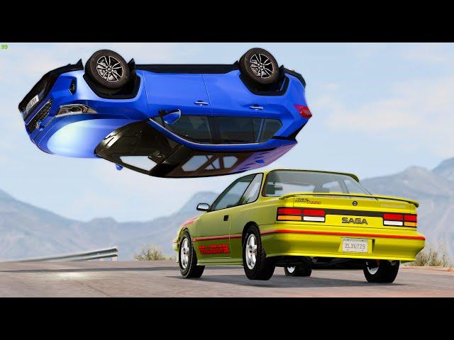 Out Of Control Rollover Crashes #31 - BeamNG Drive Crashes