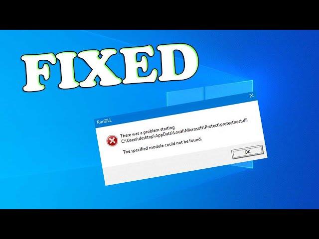 Fix RunDLL error: The specified module could not be found Fix For All Programs | Windows 10 Error