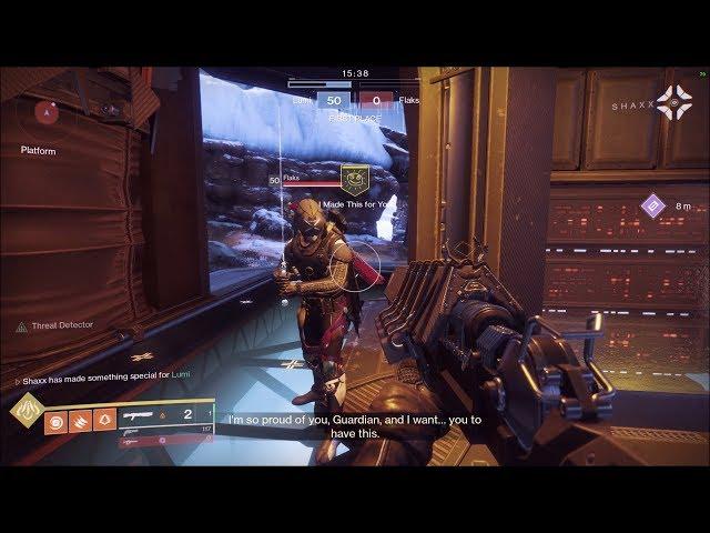 Lord Shaxx's reaction to 50 killstreak