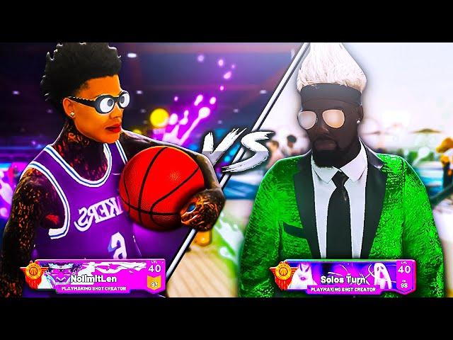 PULLING UP ON COMP STREAMERS on NBA 2K22 with MY DEMIGOD PLAYSHOT BUILD! (Nolimit Len VS Solo DF)