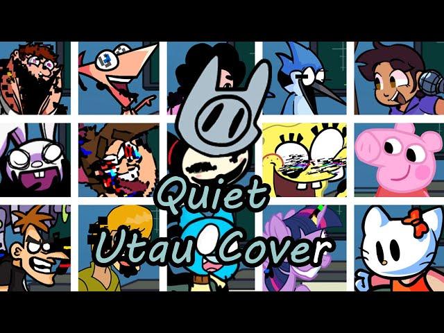 Quiet but Every Turn a Different Character Sings It (FNF Quiet Everyone Sings It) - [UTAU Cover]