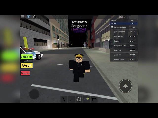 Roblox:nyc sim /NYPD rank up