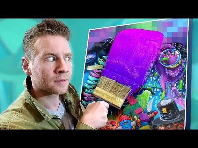 Did I RUIN this MASTERPIECE? - BIGGEST YouTube Art Collab!...