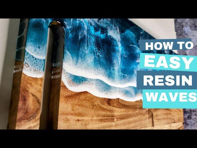 Epoxy Resin Ocean Wave Tutorial #resinwaves #resinocean #howtoresin