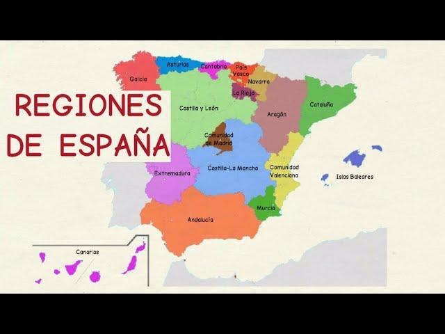 Learn Spanish: Spanish regions (basic level)