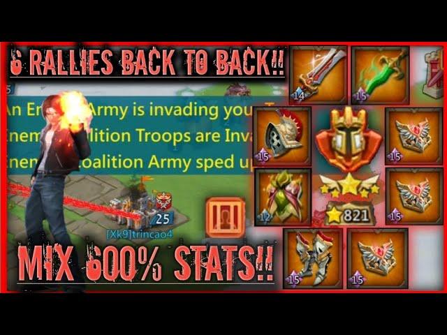 lords mobile : 1900% TITAN COUNTERS! 6 RALLIES BACK TO BACK! 122M TROOPS! THE GAME IS INSANE!!