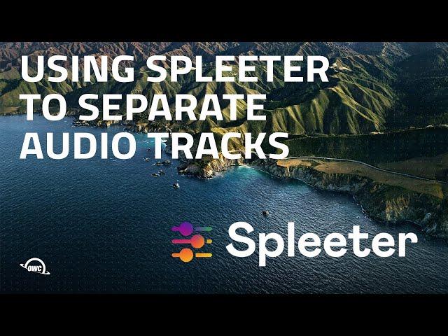 How to use Spleeter to separate audio tracks