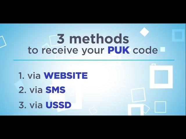 How to retrieve your PUK Code