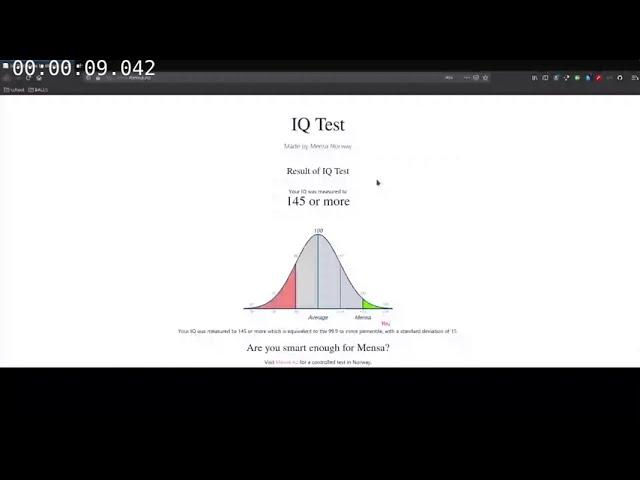 (TAS) Mensa Norway Online IQ Test Max Score Speedrun (00:09.042)