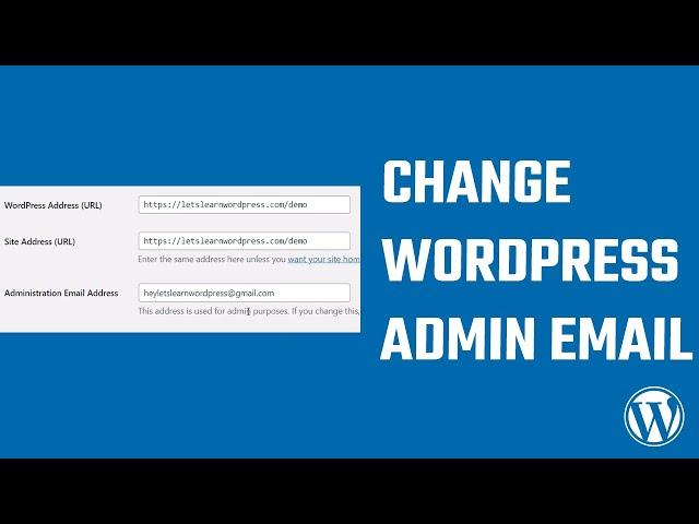 Change WordPress admin email without confirmation using phpMyAdmin - database