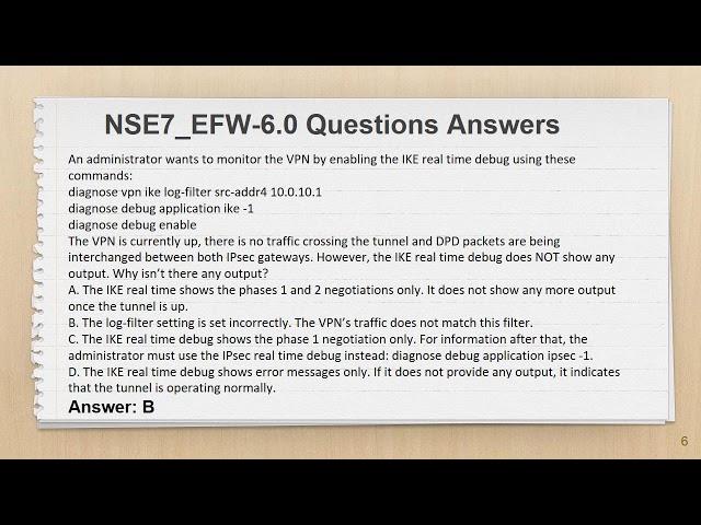 NSE7_EFW-6.0 Exam Questions PDF + Practice Test