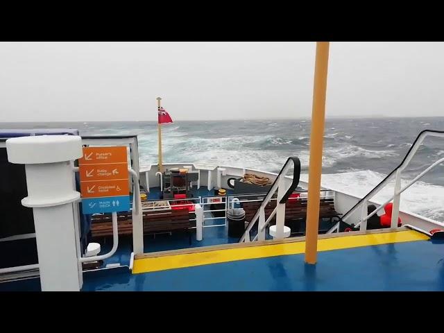 Scillonian III in rough seas