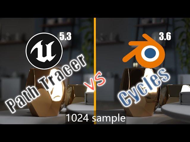 Blender vs Unreal Engine | Path Tracing vs Cycles