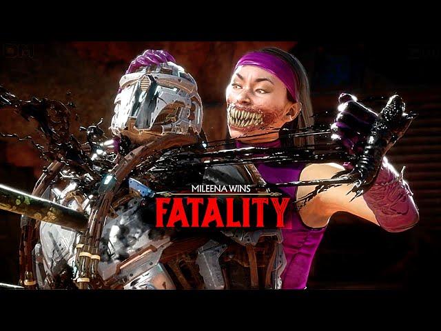 MK11 Mileena Klassic Performs All Fatalities