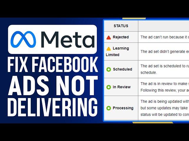 How To Fix Facebook Ads Not Delivering 2024 (Problem Solved!)