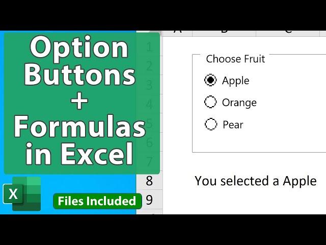 Option Buttons with Formulas in Excel