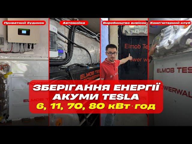 Батареї Тесла - Енергетична незалежність в Оселях і підприємствах - ️ ELMOB TESLA POWERWALL