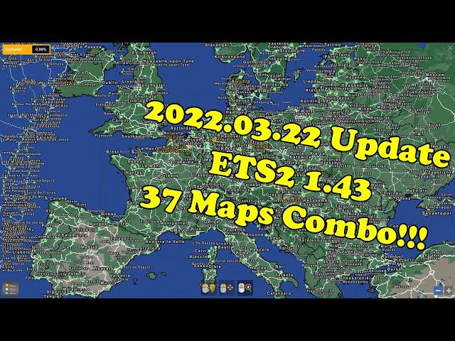 【2022.03.22 Update】 37 Maps ETS2 1 43 Huge Map Combo | Setup Guide | with ProMods EAA RusMap PR TGS