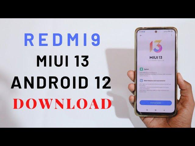 Redmi 9 Miui 13 ( Android 12 ) Update Download And Install 