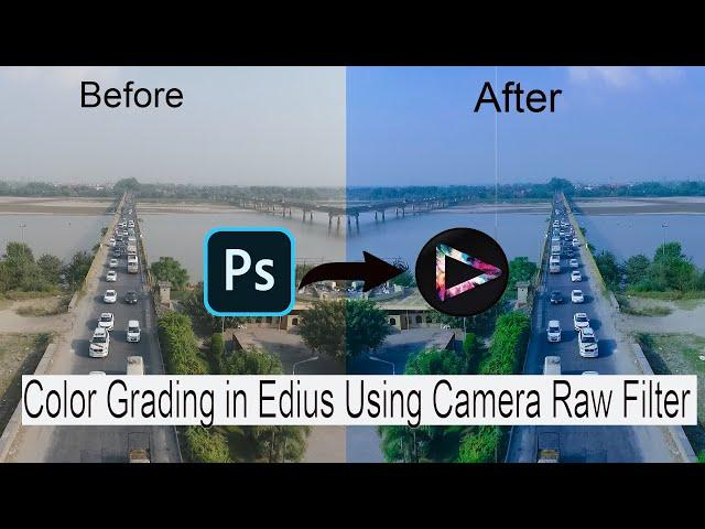 How to color grading in edius using camera raw  filter