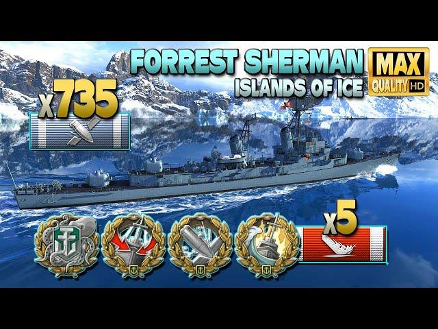 Destroyer Forrest Sherman: Down to 0.9sec reload - World of Warships