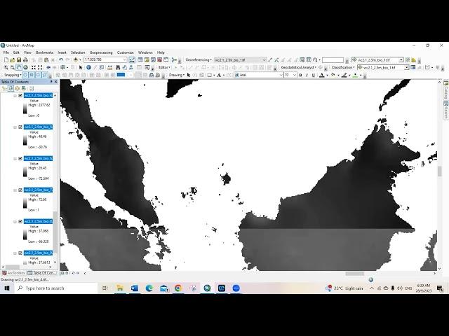 Extraction of Bioclimatic Variable Values from Point Locations using ArcMap