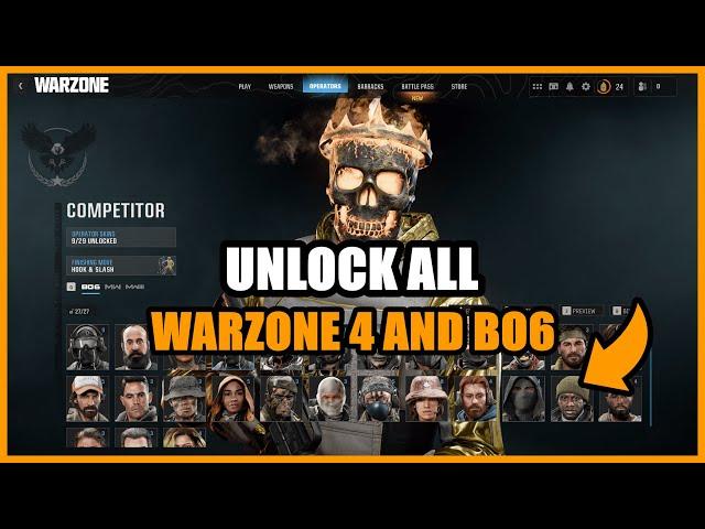 CoD Warzone 4 Unlock All Tool  Unlock All Camos / Operators in Black Ops 6 (Full Guide)