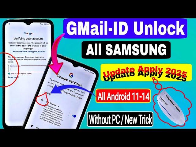 All Samsung Galaxy FRP Bypass Without PC  Android 11/12/13/14 New Update Method 2025️FRP Unlock