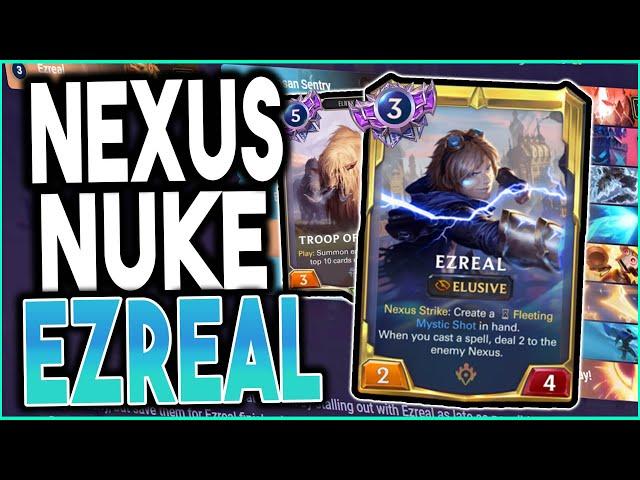 The HIDDEN EZREAL! Nexus NUKE with the ULTIMATE CONTROL DECK| Legends of Runeterra