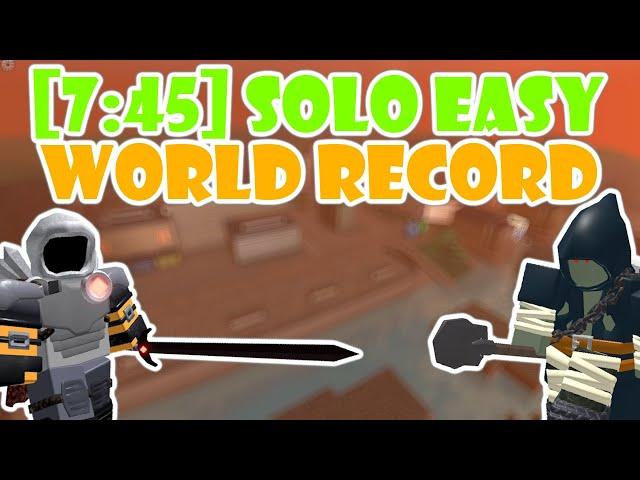 [7:45] SOLO EASY MODE FORMER WORLD RECORD / Tower Defense Simulator