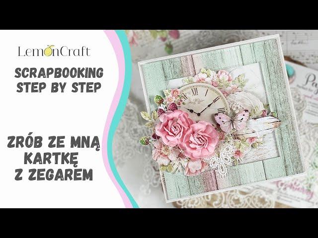 Jak zrobić kartkę z ramką - kurs scrapbooking krok po kroku - tutorial na kartkę handmade