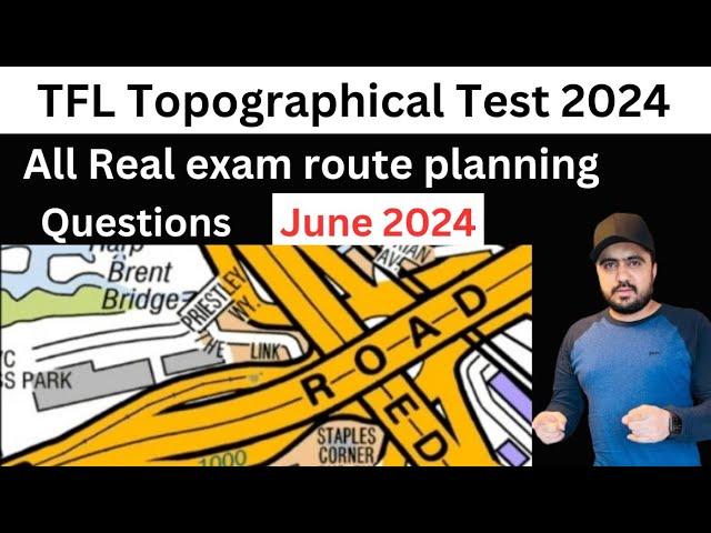 TFL Topographical skills assessment Test 2024 | TFL Real Route planning Exam Questions June 2024