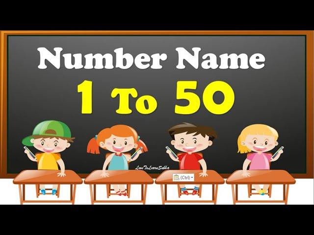 Number In Words 1 to 50 |Number Spelling 1 to 50|Number Names 1 To 50 |1 to 50 Spelling |Number Name