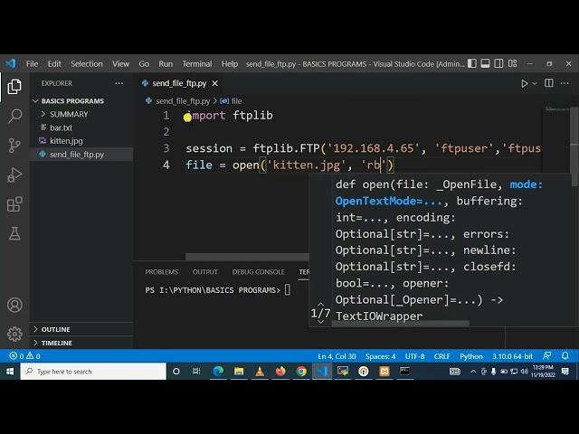 How To Transfer File To FTP Using Python